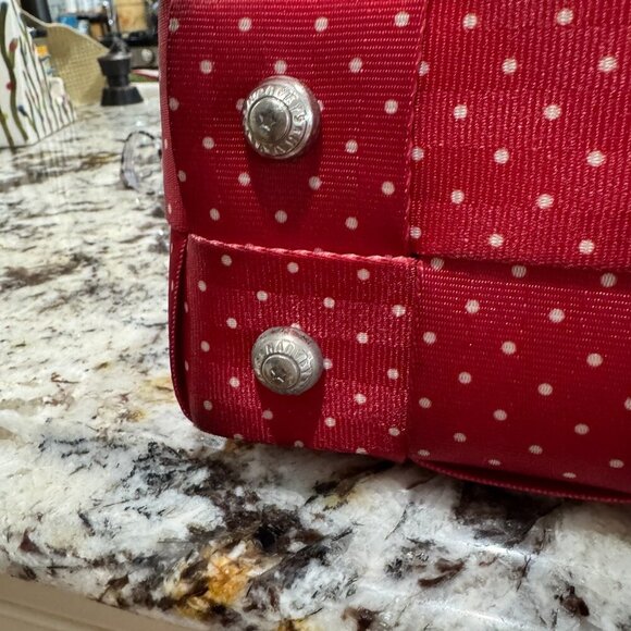 Harveys for Disney Couture Minnie Mouse Red Polka Dot Seatbelt Purse Handles Bow - Picture 9 of 12